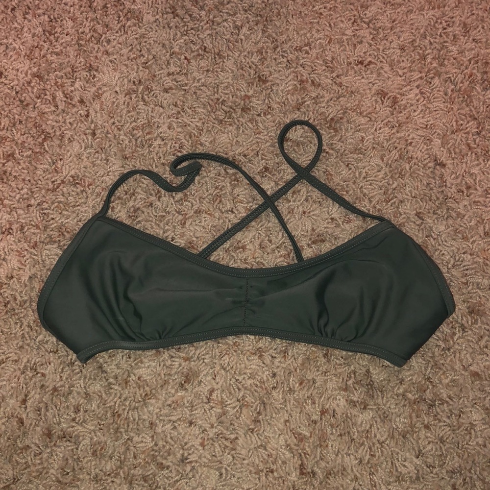 Green bikini top